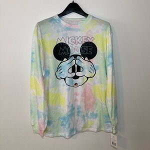 NWT Disney Mickey Mouse Tie Dye Long Sleeve. Size Medium